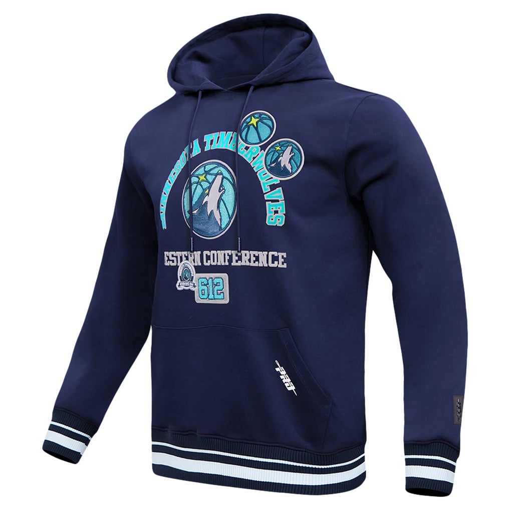 Minnesota Timberwolves Pro Standard Area Code Pullover Hoodie - Navy