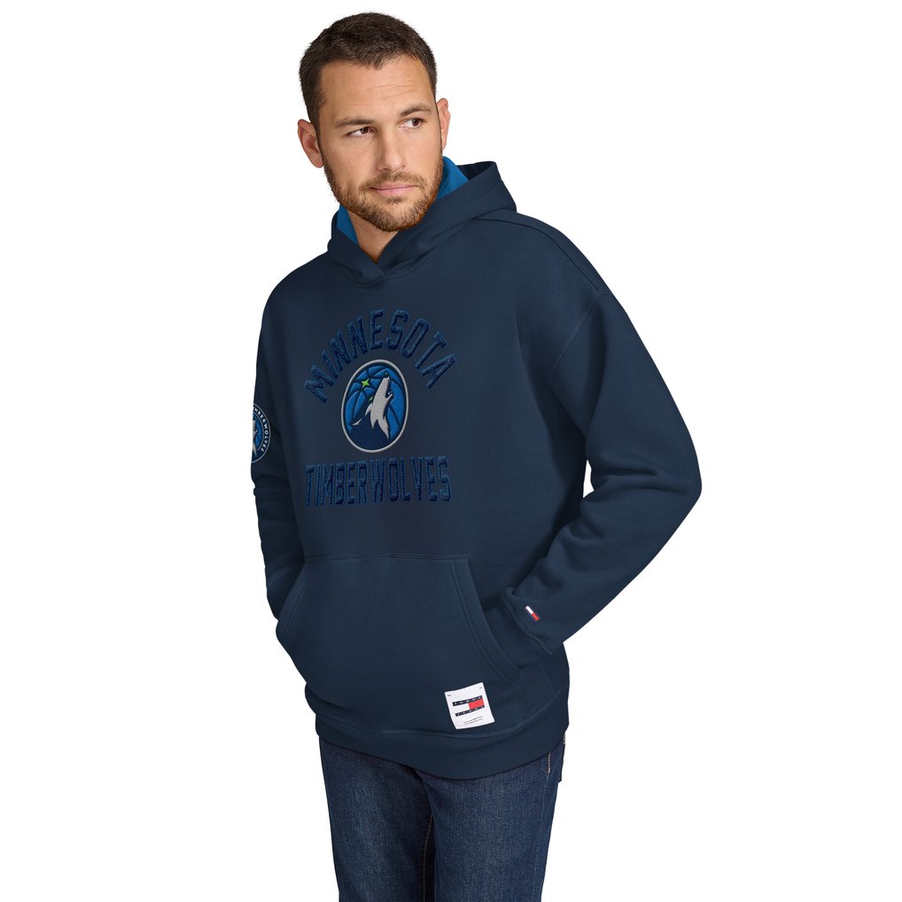 Minnesota Timberwolves Tommy Jeans Sebastian Pullover Hoodie - Navy