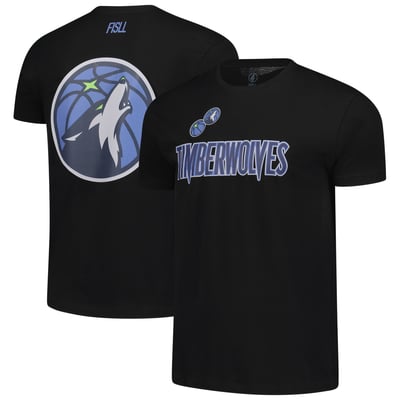Minnesota Timberwolves FISLL Unisex Oversize Logo T-Shirt - Black
