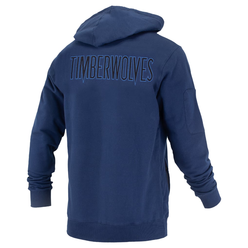 Minnesota Timberwolves FISLL Unisex Logoman Shadow Collection Pullover Hoodie - Navy
