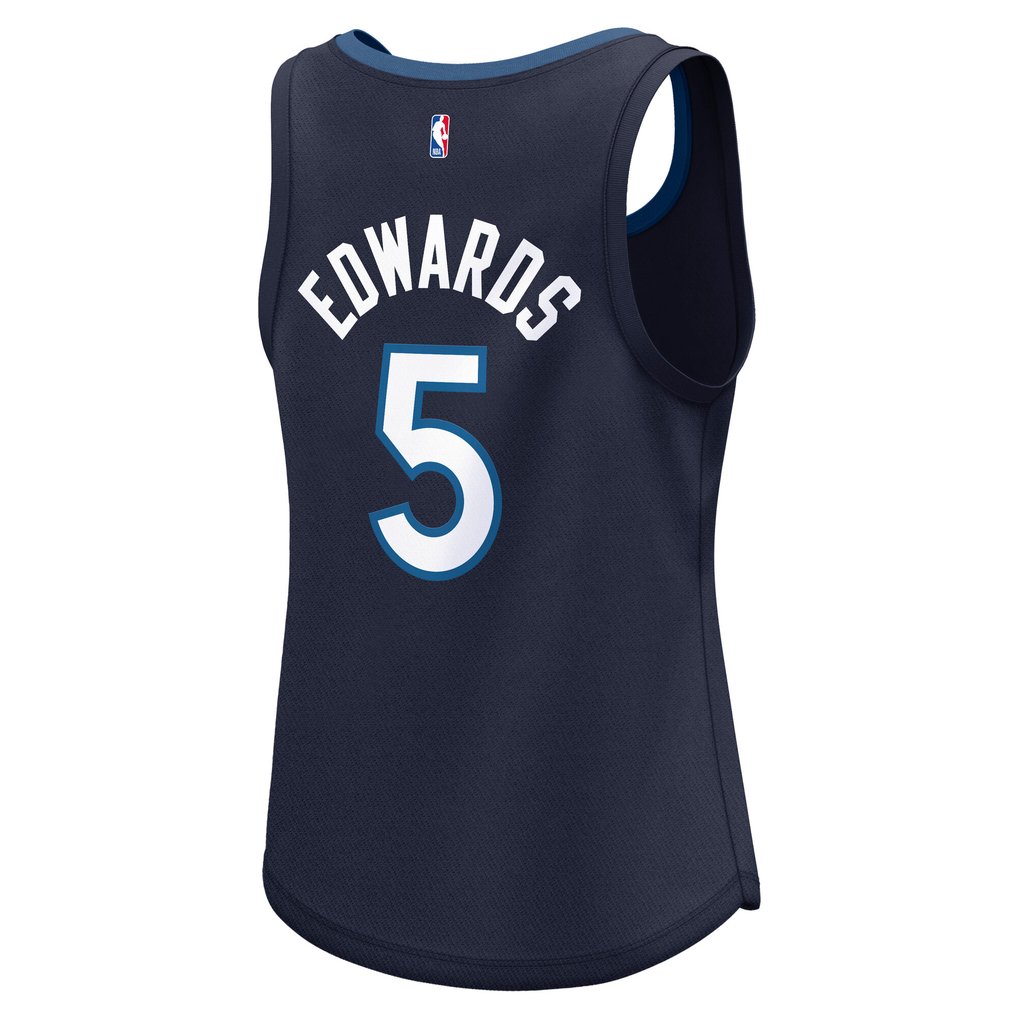 Anthony Edwards Minnesota Timberwolves Fanatics Women's Fast Break Player Jersey - Icon Edition - Navy