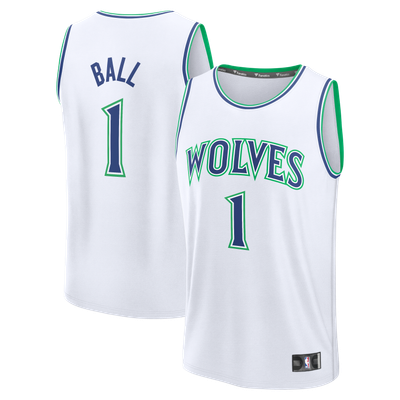 LaMelo Ball Minnesota Timberwolves Fanatics Youth Fast Break Jersey - Association Edition - White