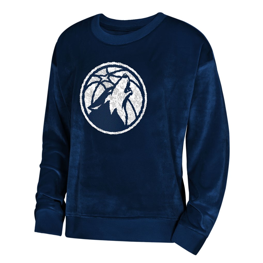  Minnesota Timberwolves Outerstuff Youth Girls Step Back Sweatshirt - Navy