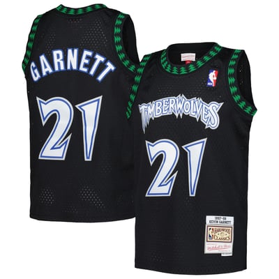 Kevin Garnett Minnesota Timberwolves Mitchell & Ness Youth 1997/98 Hardwood Classics Swingman Jersey - Black