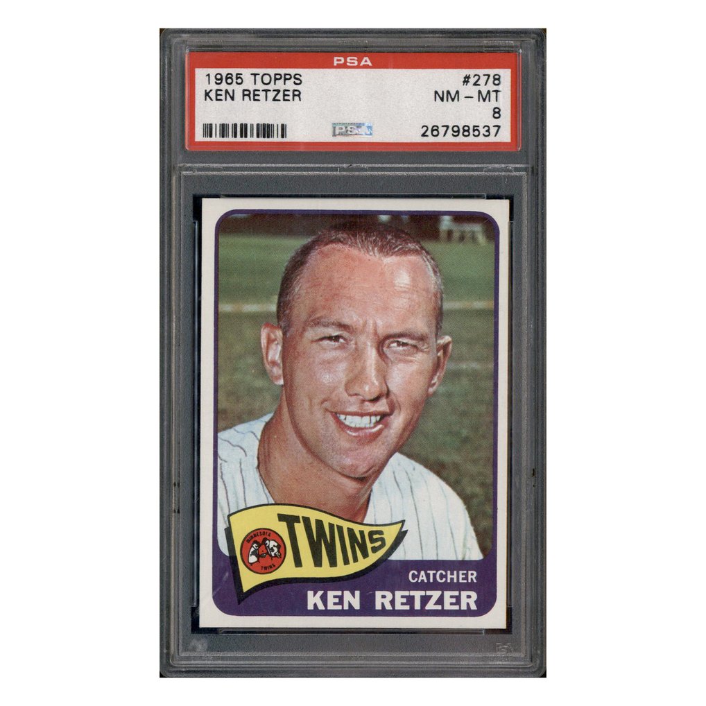 1965 Topps #278 Ken Retzer PSA 8