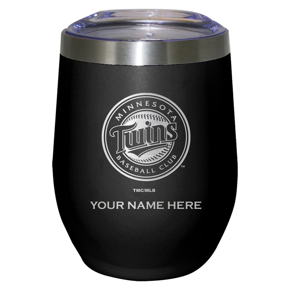 Minnesota Twins 12oz. Personalized Etched Stemless Tumbler - Black