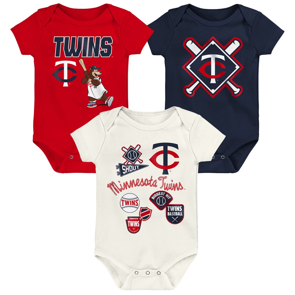 Minnesota Twins Outerstuff Infant Home Plate 3-Piece Bodysuit Set