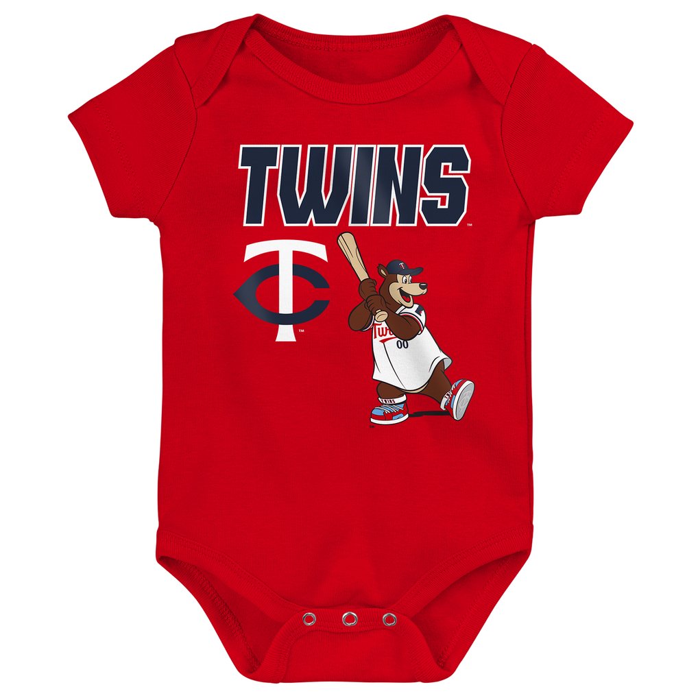 Minnesota Twins Outerstuff Infant Home Plate 3-Piece Bodysuit Set
