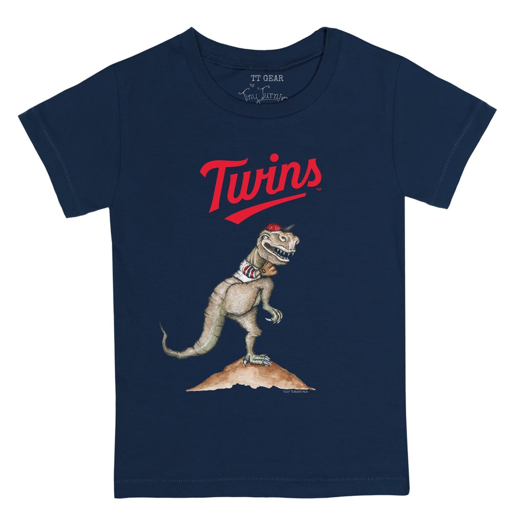 Minnesota Twins Tiny Turnip Infant TT Rex T-Shirt - Navy