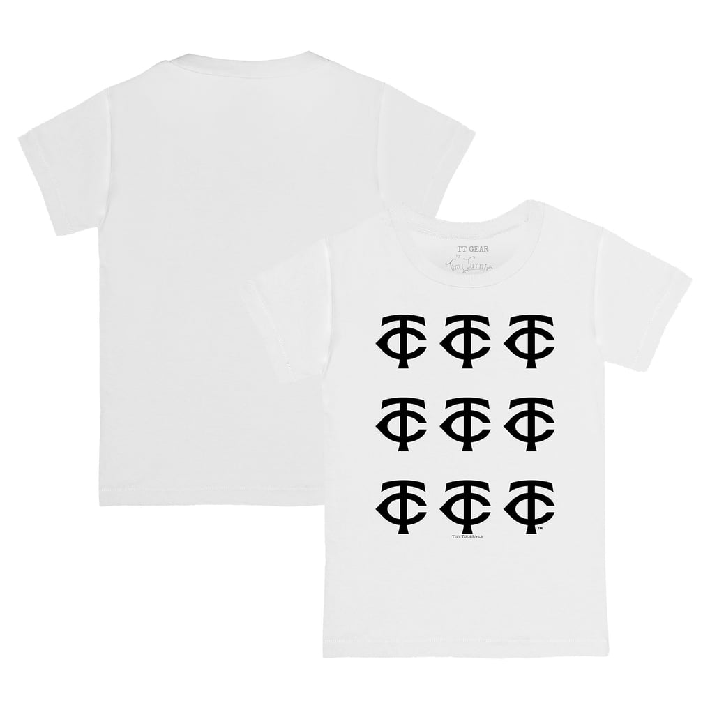 Minnesota Twins Tiny Turnip   Infant Logo Grid  T-Shirt - White