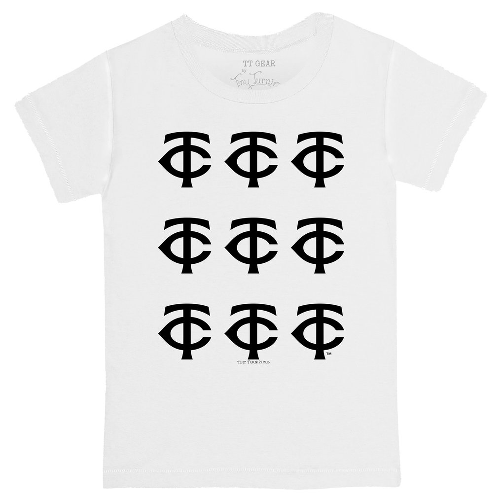 Minnesota Twins Tiny Turnip   Infant Logo Grid  T-Shirt - White