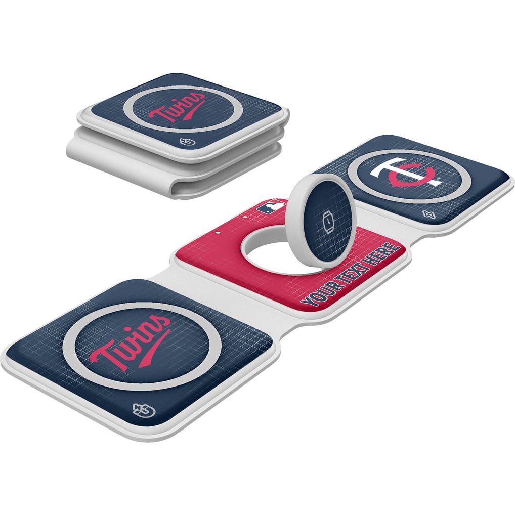 Minnesota Twins Keyscaper Personalized 3-in-1 Foldable Charger