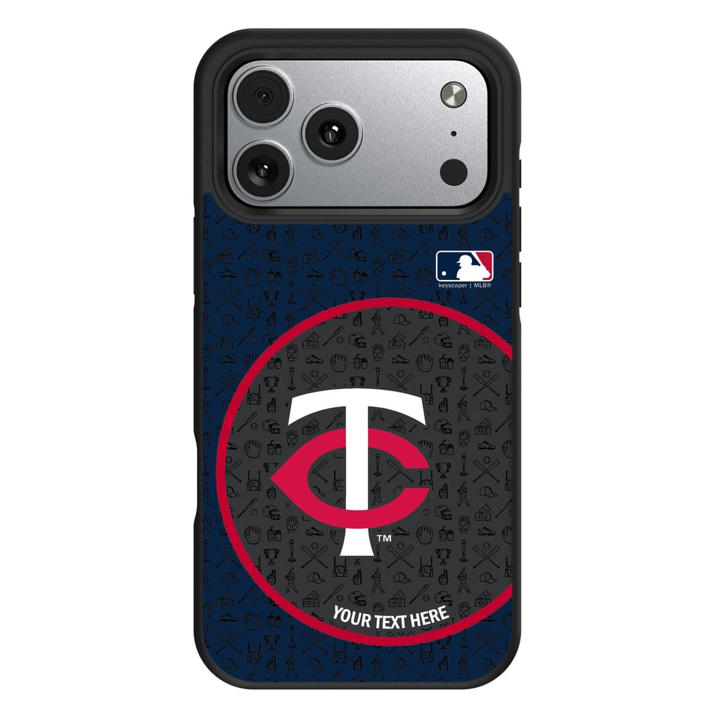 Minnesota Twins Keyscaper Personalized Bump Case with 8.2ft Drop Protection