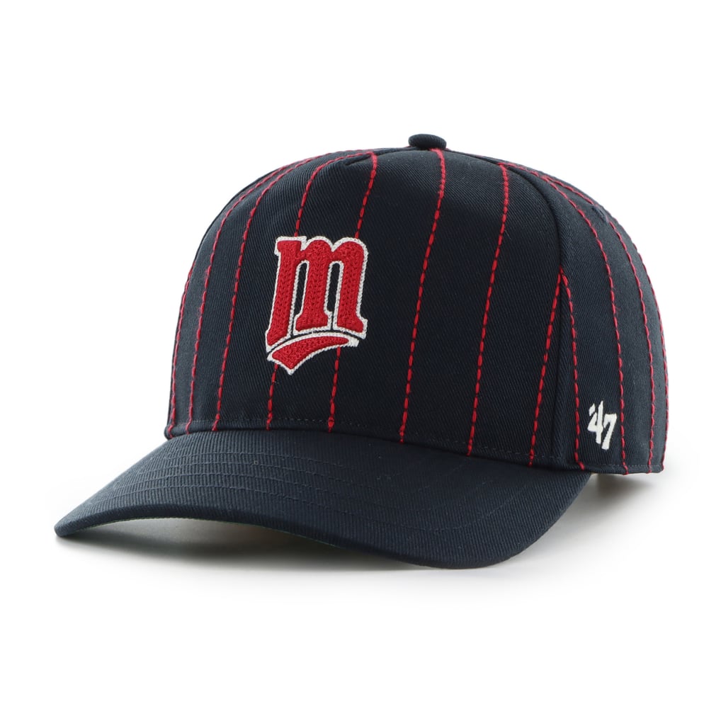 Minnesota Twins '47 x Rawlings Pinstripe Hitch Adjustable Hat - Navy