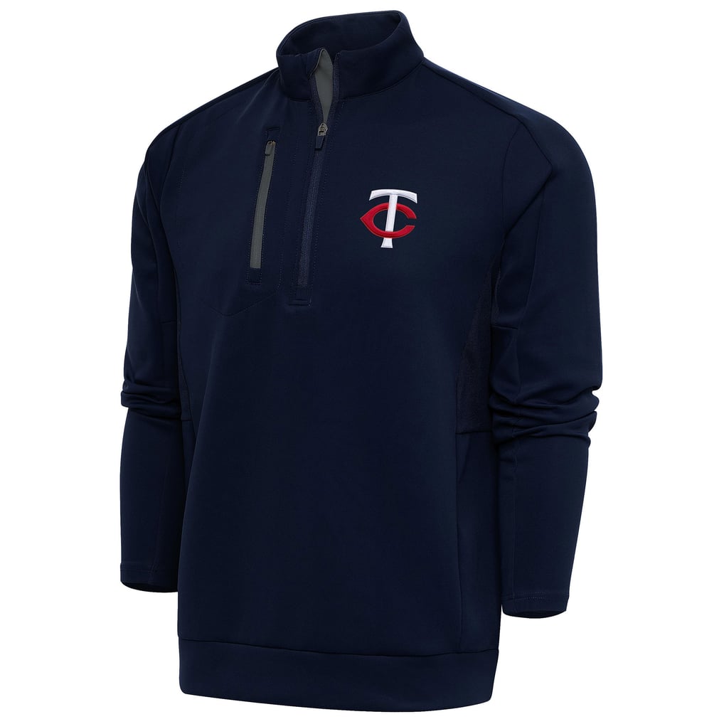  Minnesota Twins Antigua Generation Quarter-Zip Pullover Top - Navy