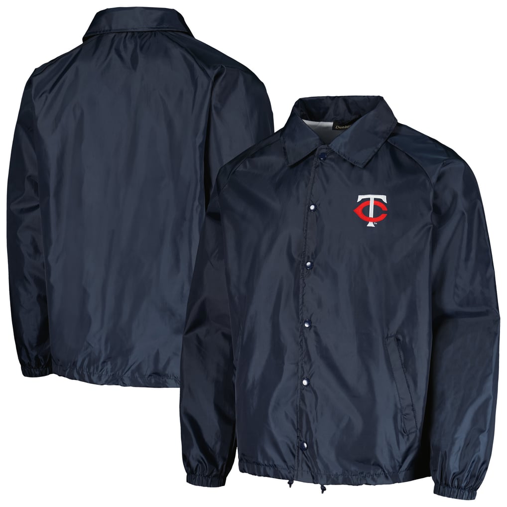  Minnesota Twins Dunbrooke Coach's Raglan Full-Snap Windbreaker Jacket - Navy