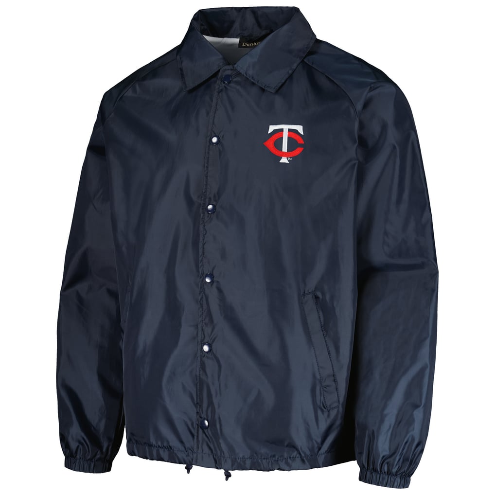  Minnesota Twins Dunbrooke Coach's Raglan Full-Snap Windbreaker Jacket - Navy