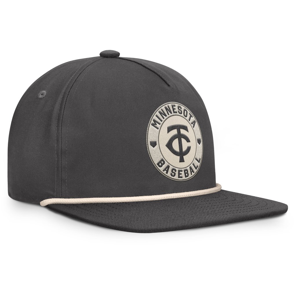 Minnesota Twins Fanatics Closer Adjustable Hat - Charcoal