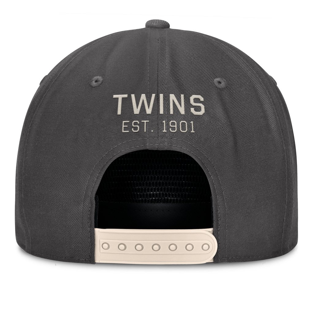 Minnesota Twins Fanatics Closer Adjustable Hat - Charcoal