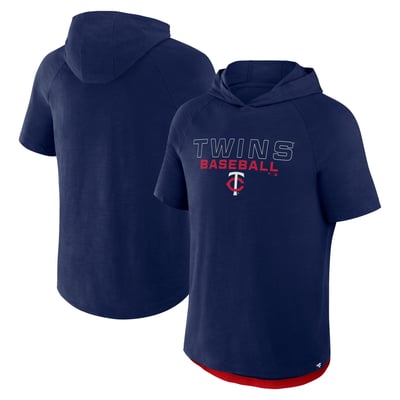 Minnesota Twins Fanatics Clubhouse Optimal Play Raglan Hoodie T-Shirt - Navy