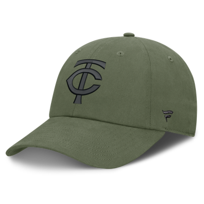  Minnesota Twins Fanatics Pine Rider Adjustable Hat - Olive