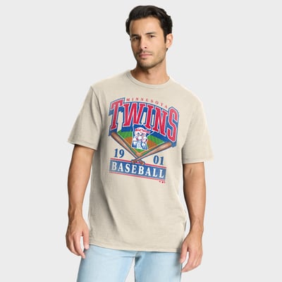 Minnesota Twins Fanatics Stadium Slub T-Shirt - Tan