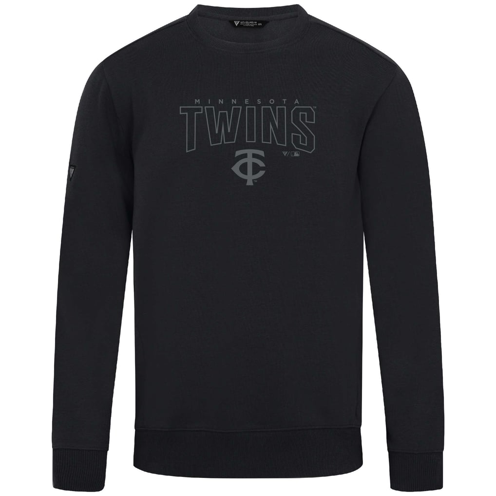  Minnesota Twins Levelwear Zane Darkmoon Pullover Sweatshirt - Black