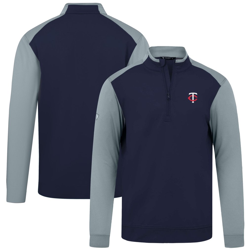  Minnesota Twins Levelwear Insignia 2.0 Quarter-Zip Pullover Top - Navy