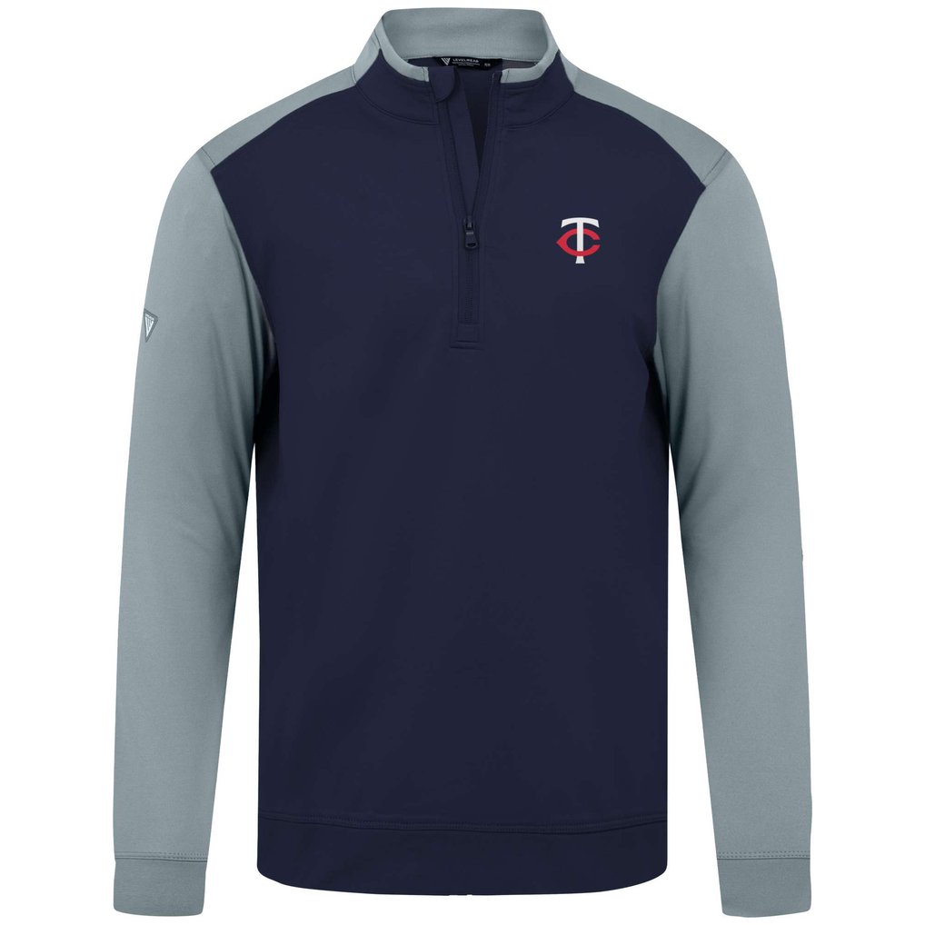  Minnesota Twins Levelwear Insignia 2.0 Quarter-Zip Pullover Top - Navy