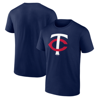 Minnesota Twins Logo Athletic Official Logo T-Shirt - Navy