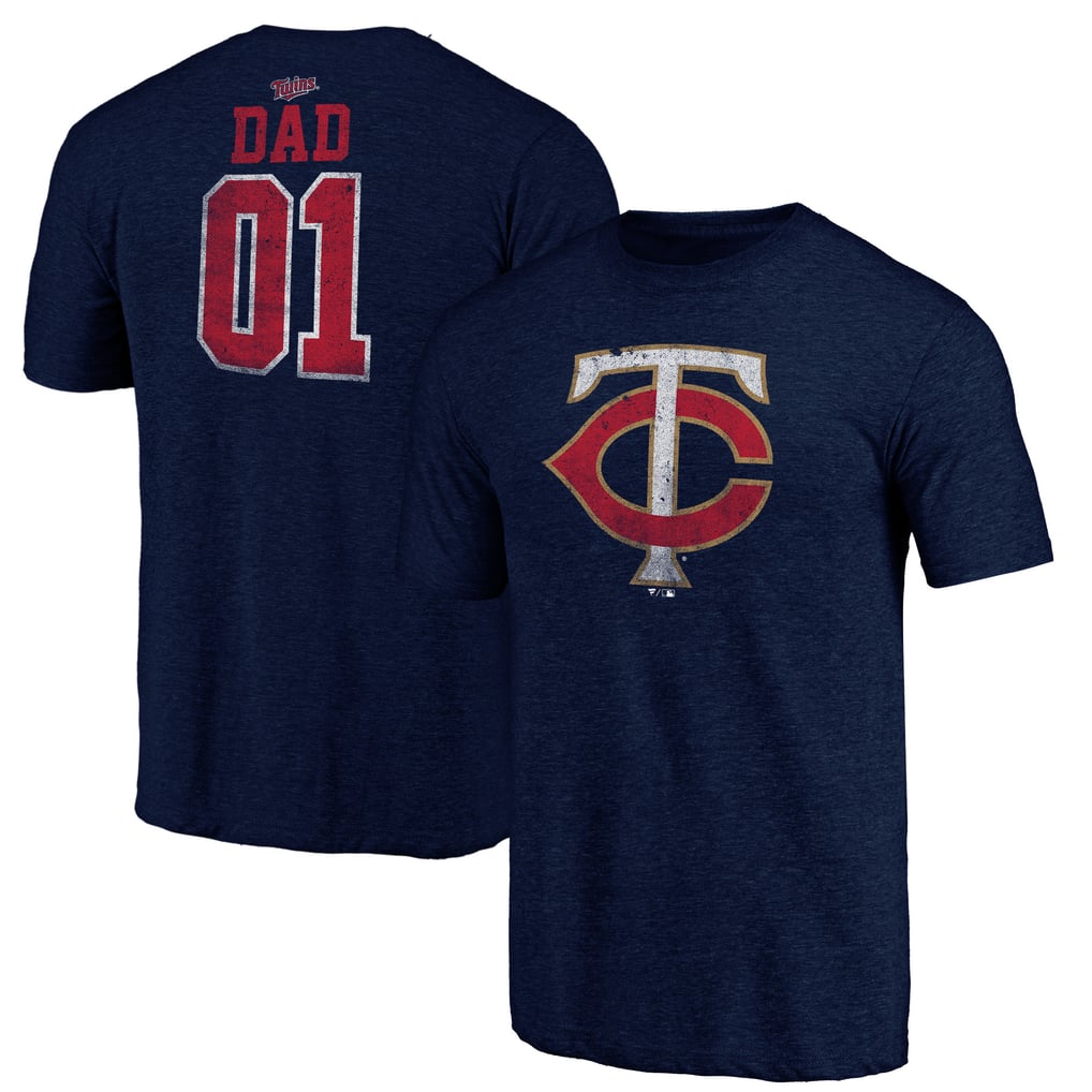 Minnesota Twins Father's Day Greatest Dad Tri-Blend T-Shirt - Navy