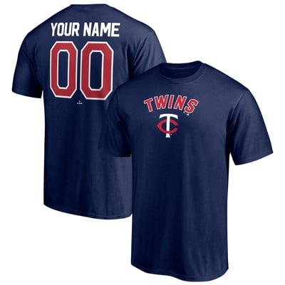 Minnesota Twins Personalized Team Winning Streak Name & Number T-Shirt - Navy