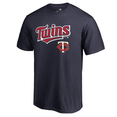 Minnesota Twins Team Lockup T-Shirt - Navy