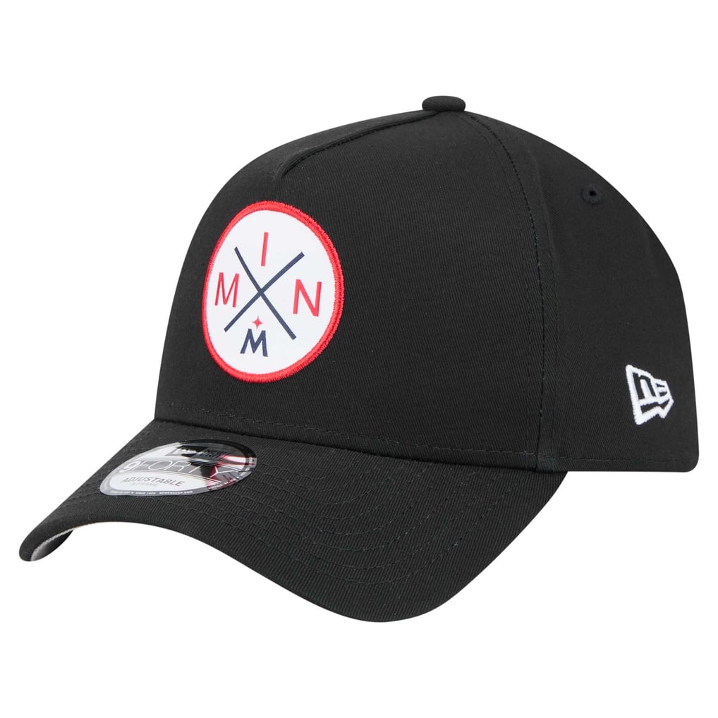 Minnesota Twins New Era 9FORTY A-Frame Adjustable Hat - Black
