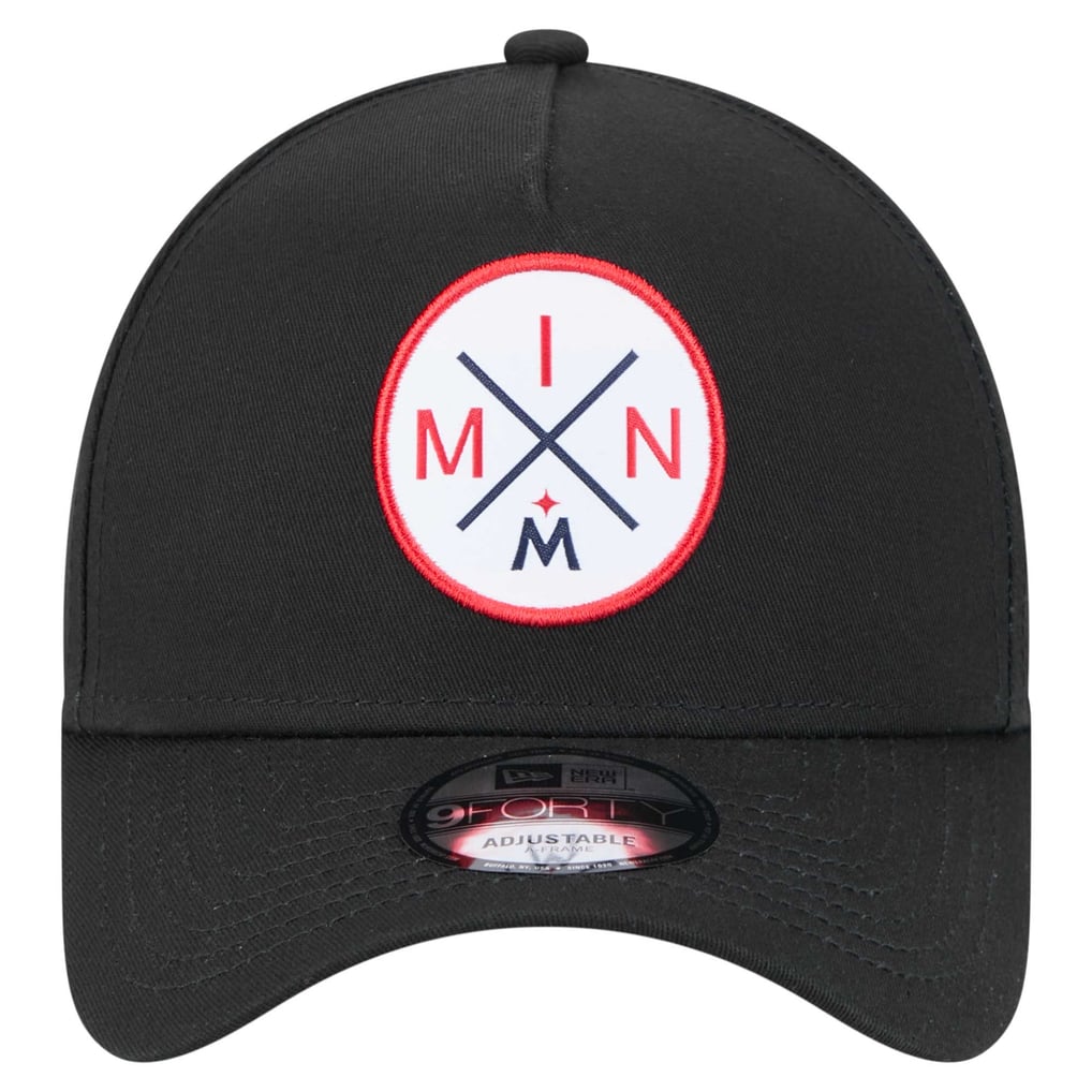 Minnesota Twins New Era 9FORTY A-Frame Adjustable Hat - Black