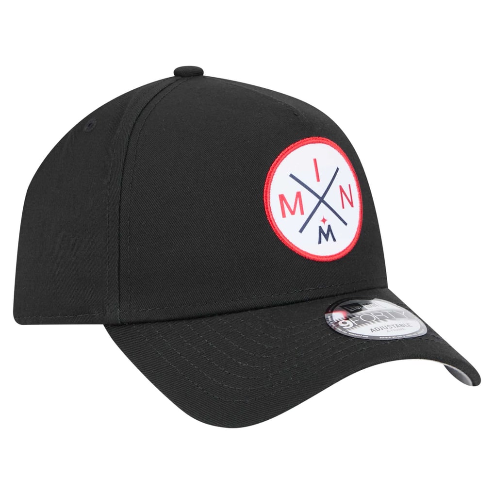Minnesota Twins New Era 9FORTY A-Frame Adjustable Hat - Black