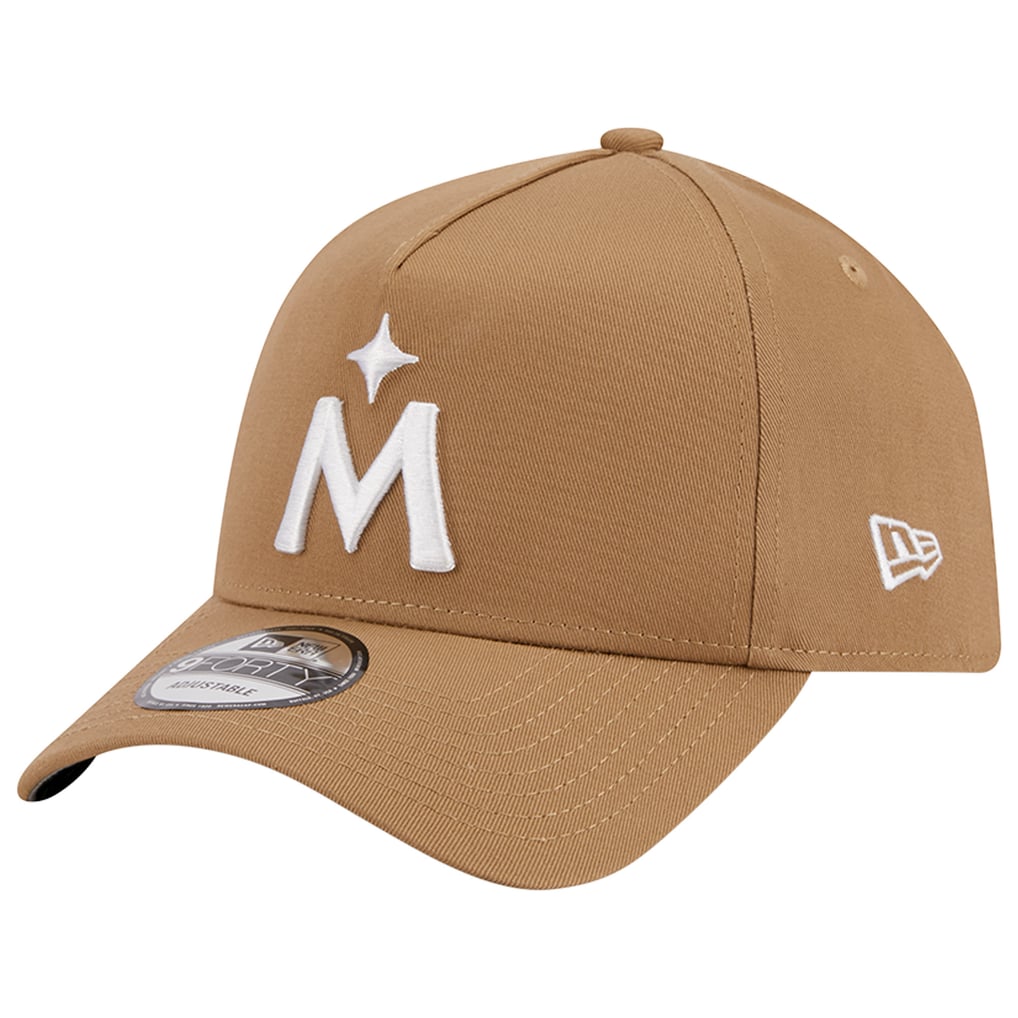 Minnesota Twins New Era A-Frame 9FORTY Adjustable Hat - Khaki