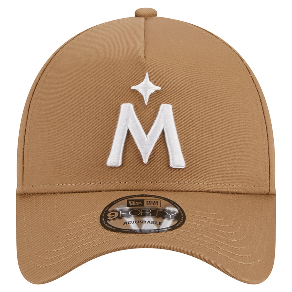 Minnesota Twins New Era A-Frame 9FORTY Adjustable Hat - Khaki