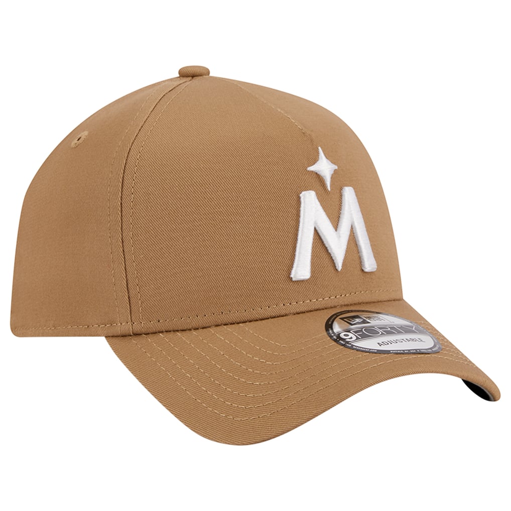 Minnesota Twins New Era A-Frame 9FORTY Adjustable Hat - Khaki