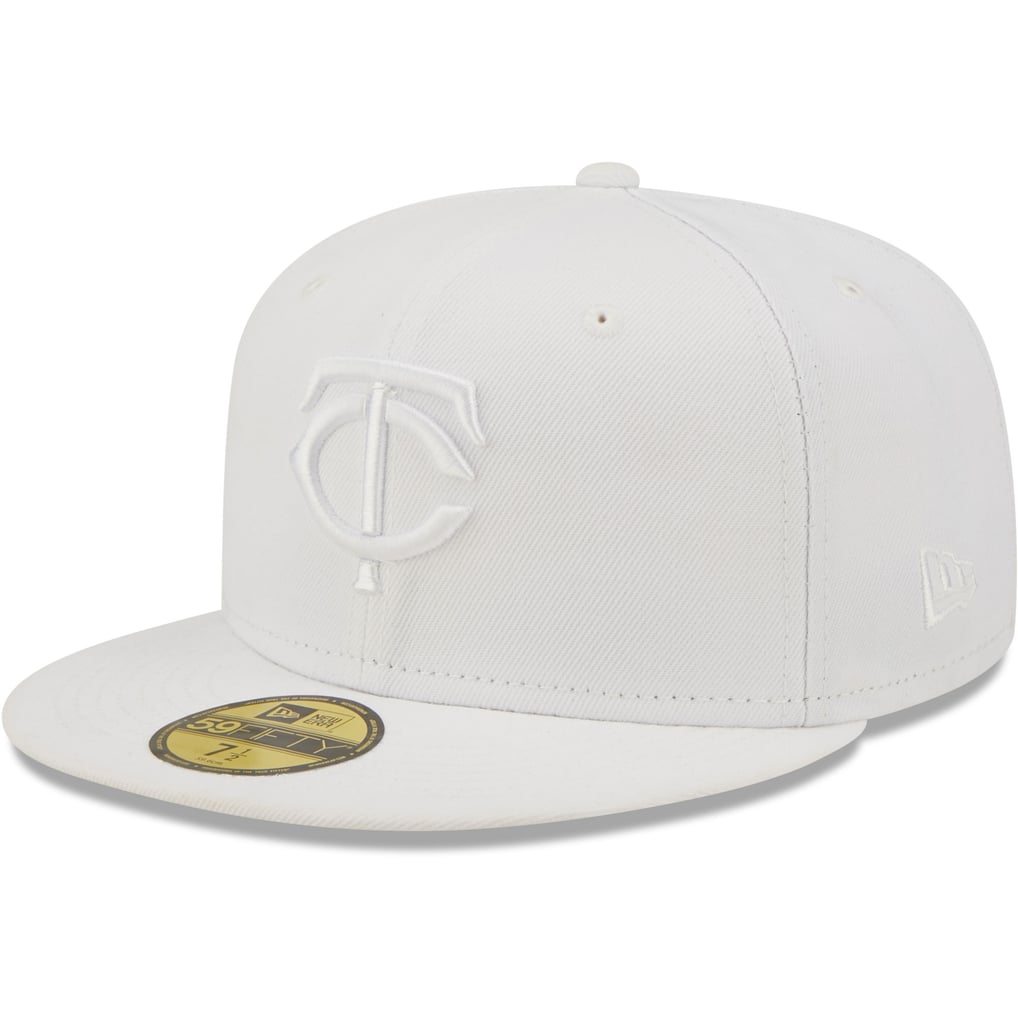 Minnesota Twins New Era White on White 59FIFTY Fitted Hat