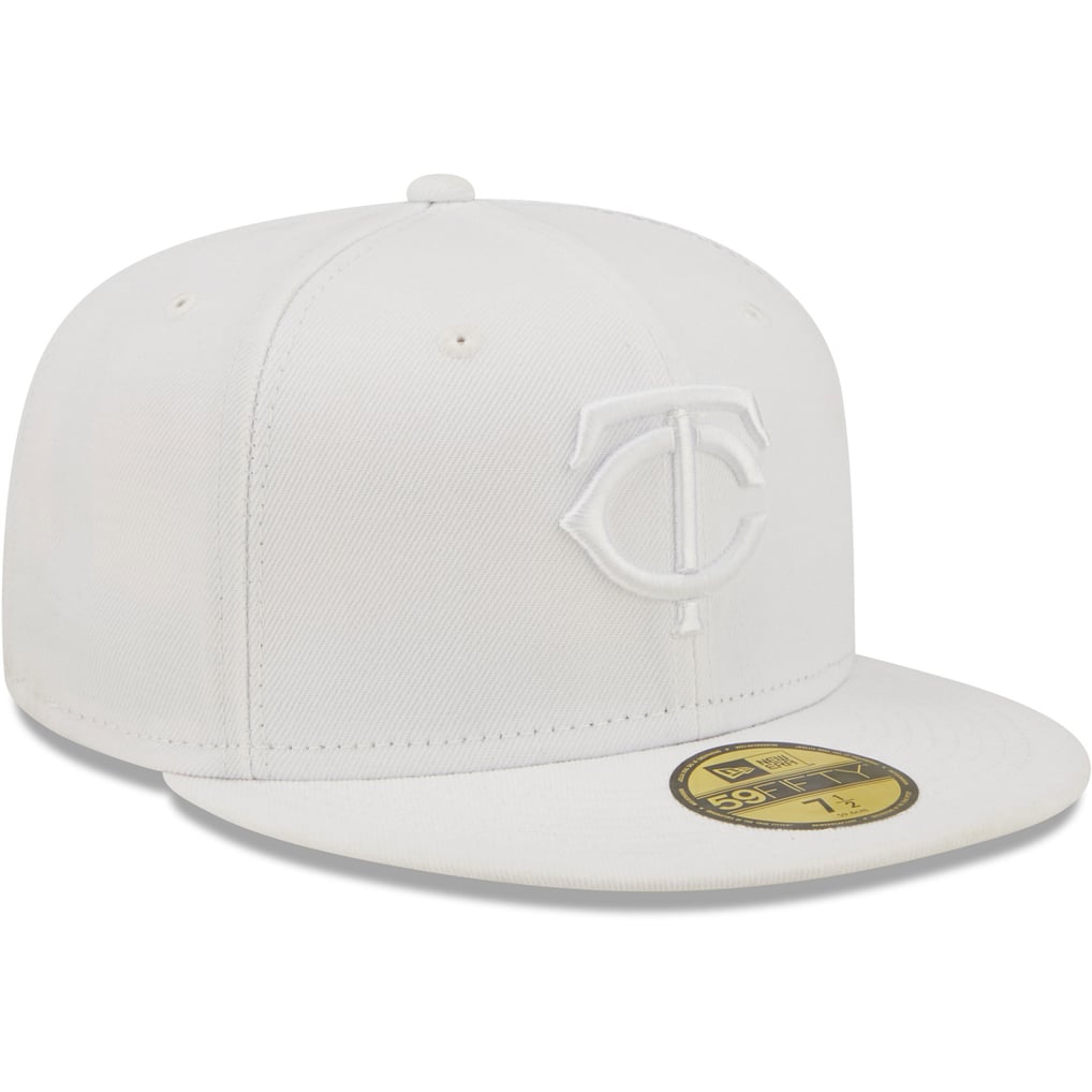 Minnesota Twins New Era White on White 59FIFTY Fitted Hat
