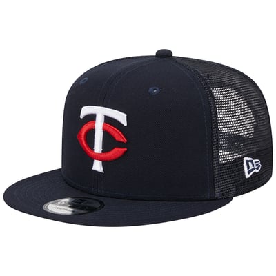Minnesota Twins New Era Team Color Trucker 9FIFTY Snapback Hat - Navy
