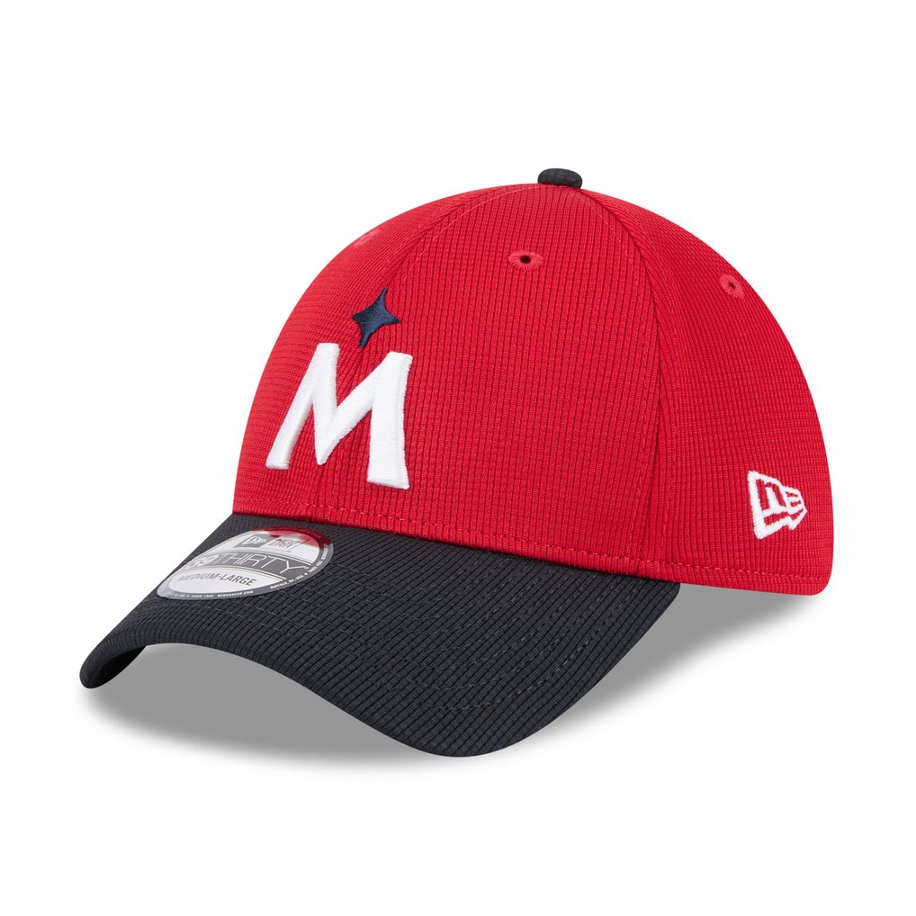  Minnesota Twins New Era 2025 Spring Training 39THIRTY Flex Hat - Red/Navy