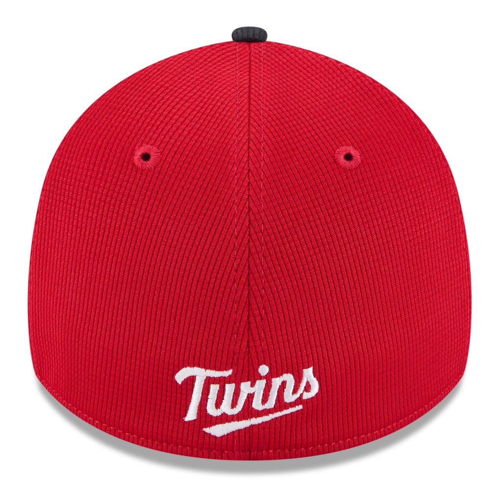  Minnesota Twins New Era 2025 Spring Training 39THIRTY Flex Hat - Red/Navy