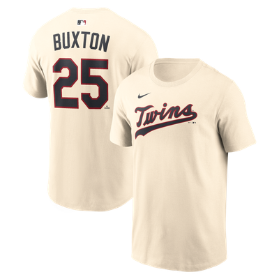 Byron Buxton Minnesota Twins Nike 2026 Field of Dreams Name & Number T-Shirt - Cream
