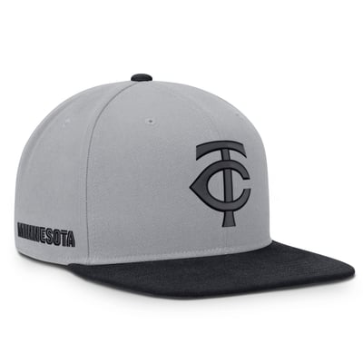 Minnesota Twins Nike Primetime Pro Dri-FIT Snapback Hat - Gray/Navy