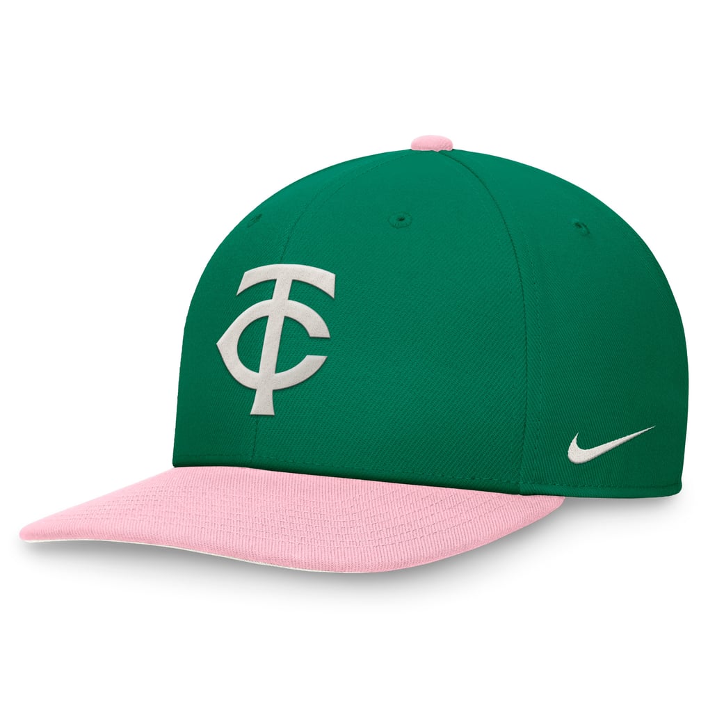  Minnesota Twins Nike Malachite Pro Performance Snapback Hat - Green/Pink