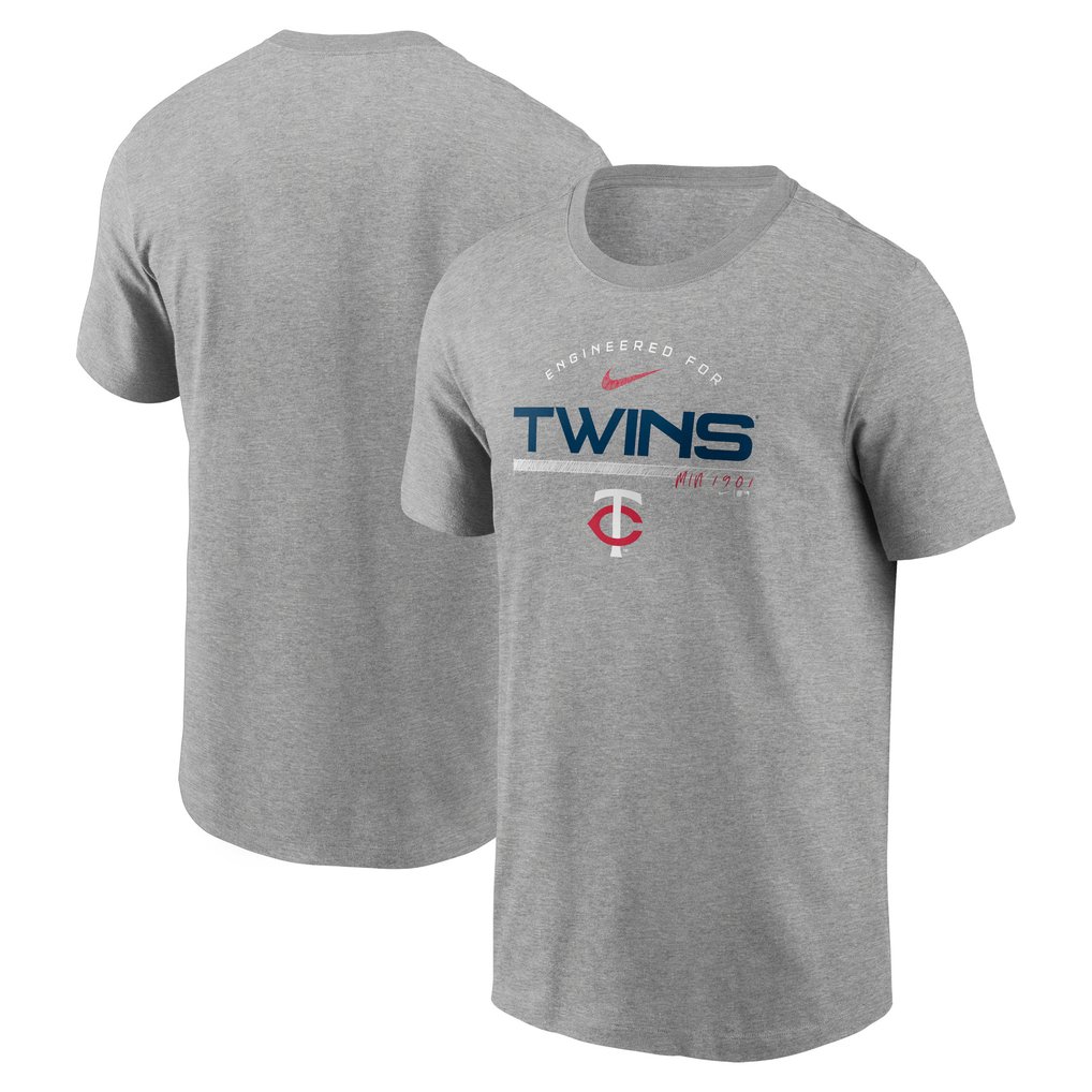 Minnesota Twins Nike Team Engineered Performance T-Shirt - Heather Gray