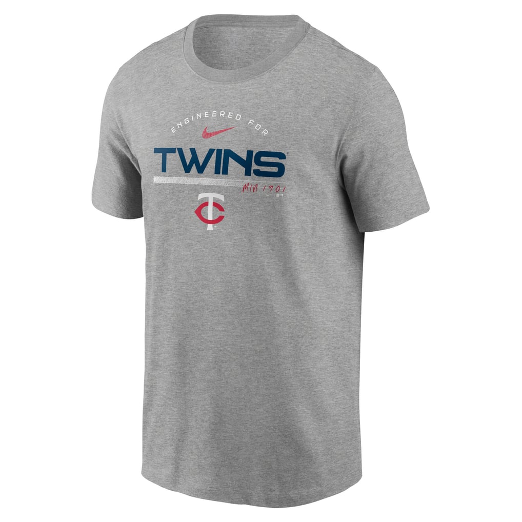 Minnesota Twins Nike Team Engineered Performance T-Shirt - Heather Gray