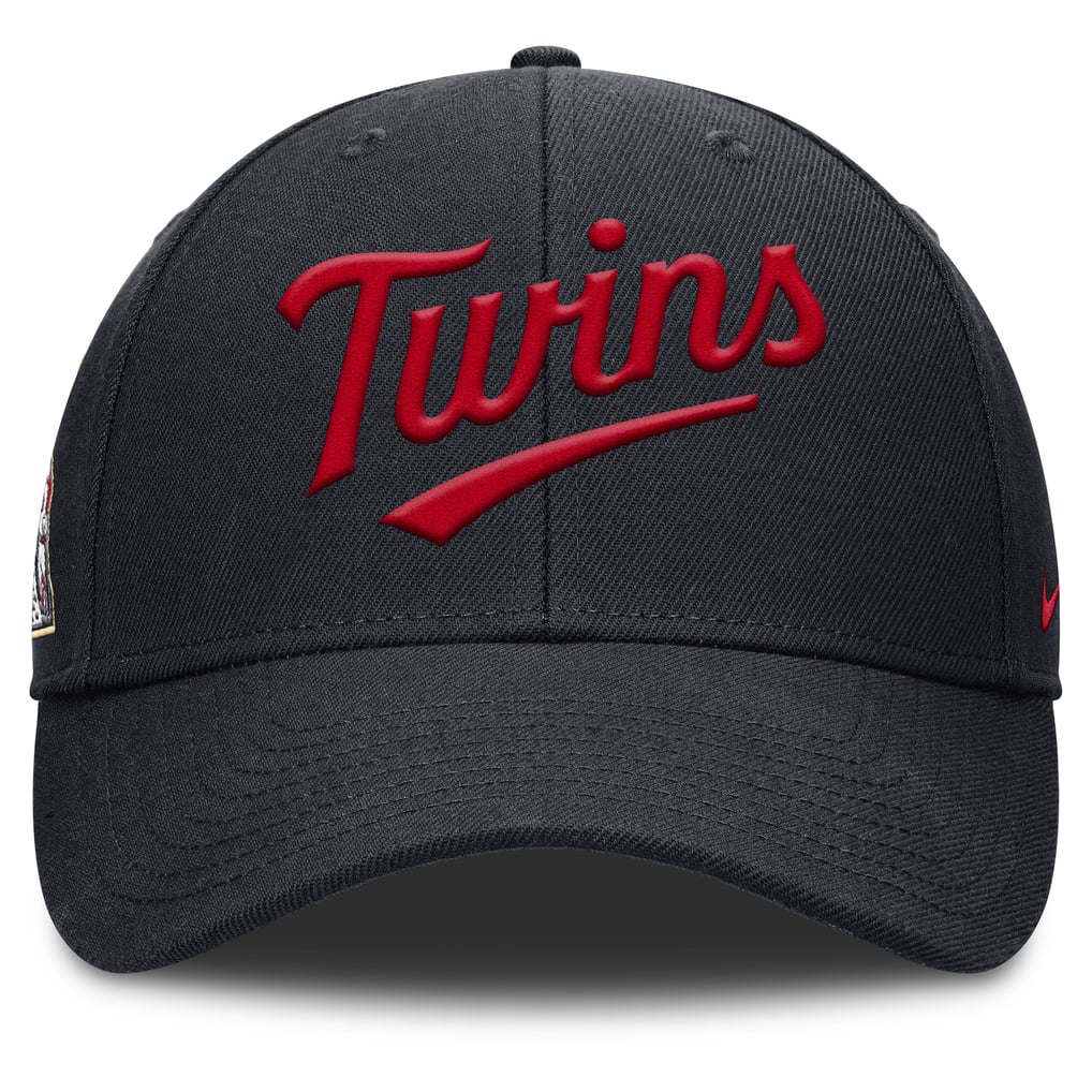 Minnesota Twins Nike Rise Gaberdine Adjustable Hat - Navy